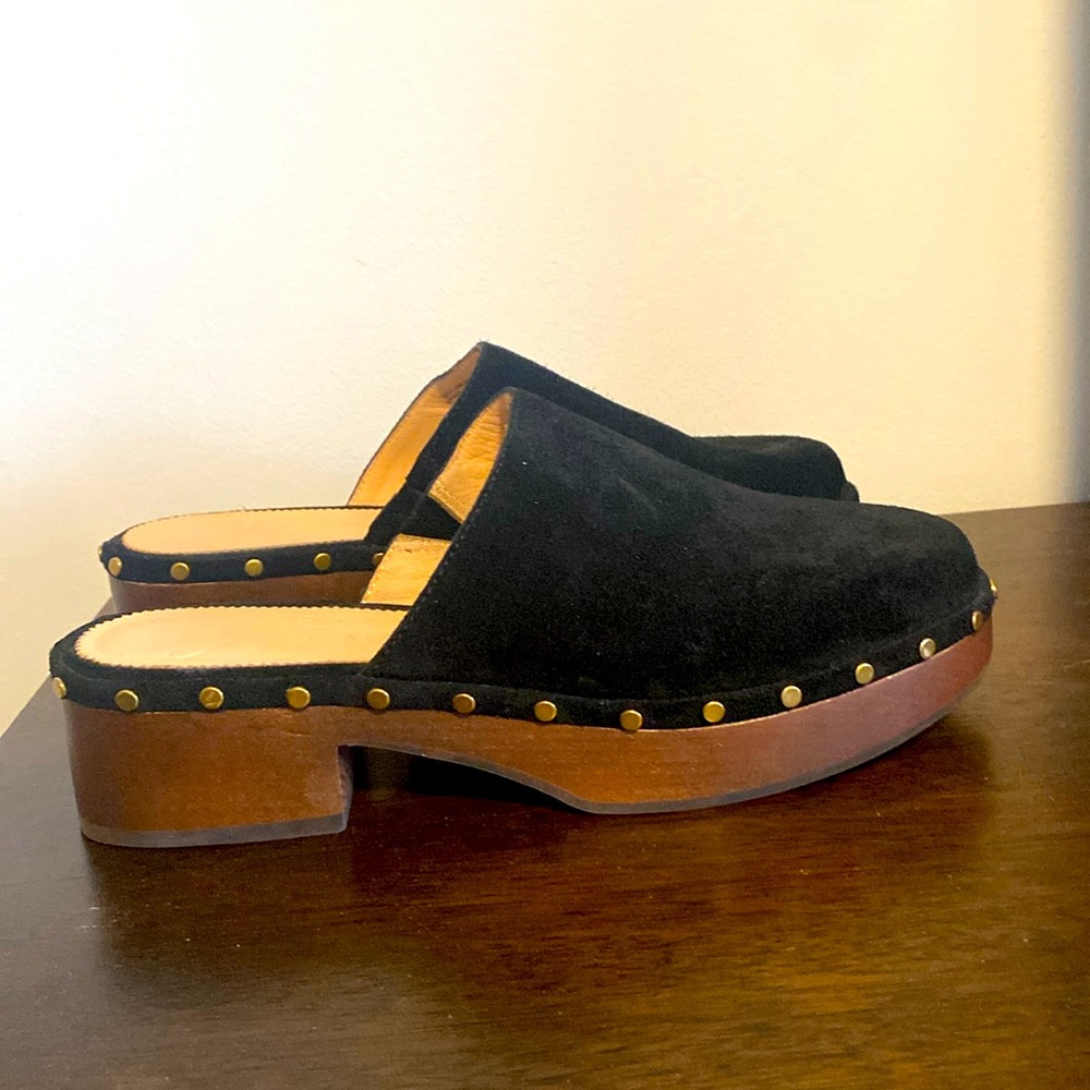 J Crew Dakota black clogs